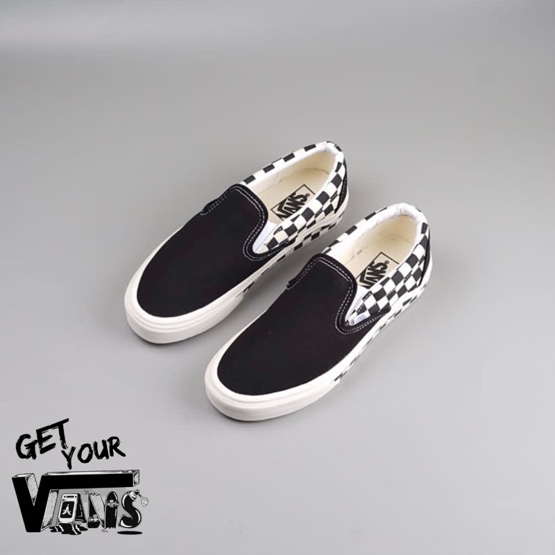 Vans Slip on Sidewall Checkerboard Original 100% Bnib