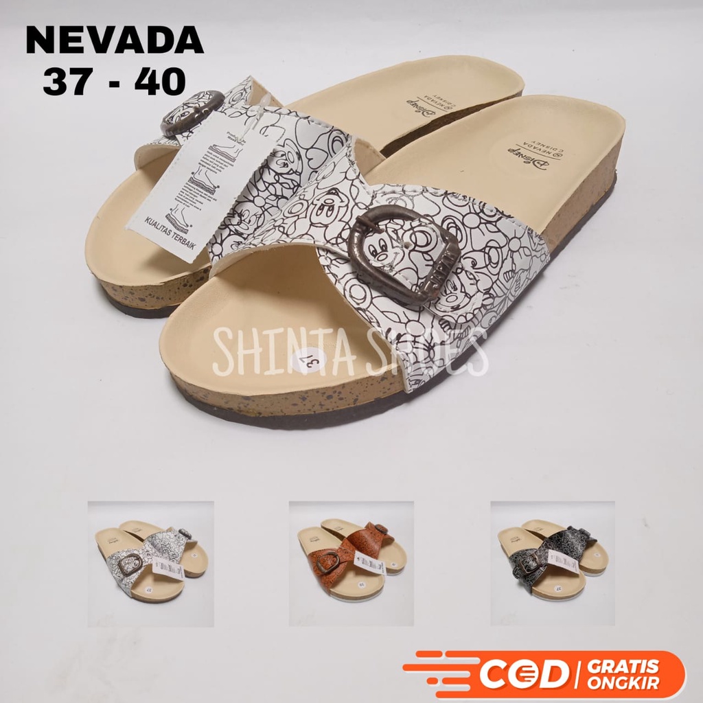 SANDAL WANITA NEVADA DISNEY MOTIF MICKEY MOUSE