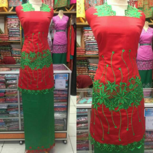 Bahan baju kurung bordir
