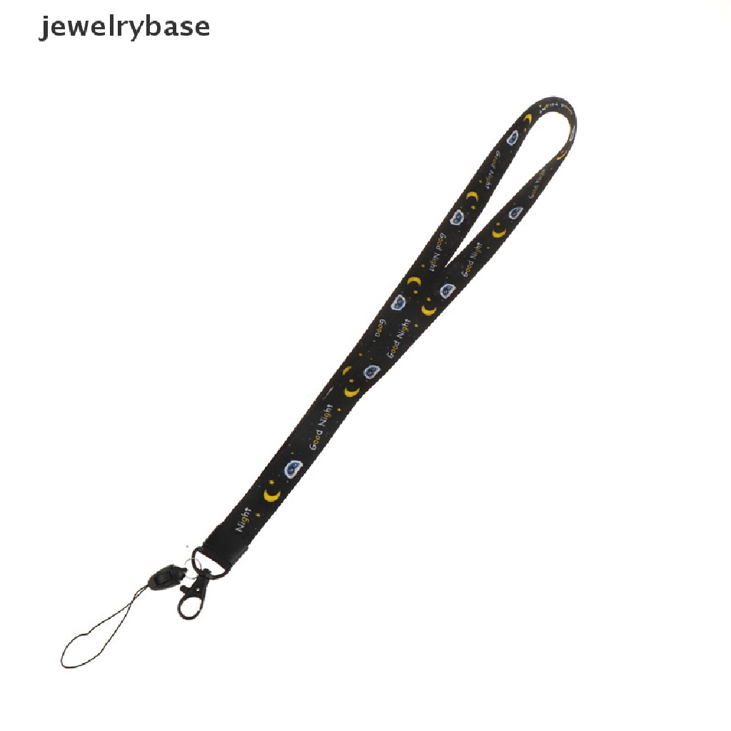 (jewelrybase) Tali lanyard Motif Print Kaktus / flamingo Bisa Dilepas Untuk Aksesoris Handphone