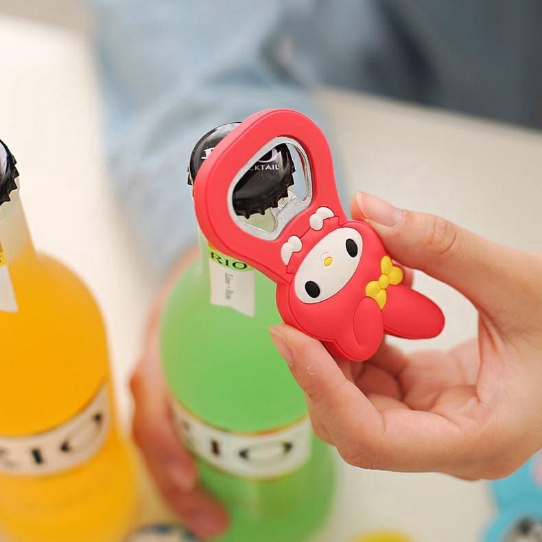 Cute Cartoon Silicone Bottle opener,Stainless Steel Plastic Bottle Opener,refrigerator stickers