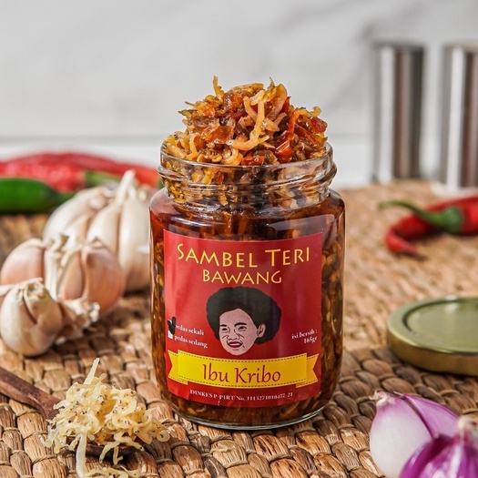 

SAMBEL TERI BAWANG Sambal Ibu Kribo Khas Bogor (Pedas Sedang)