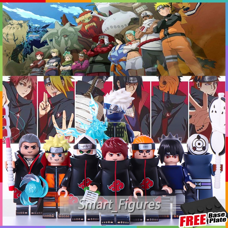 Mainan Action Figure Naruto Uchiha Obito Pein Hatake Kakashi Uchiha Sasuke Hidan WM6105 Untuk Hadiah