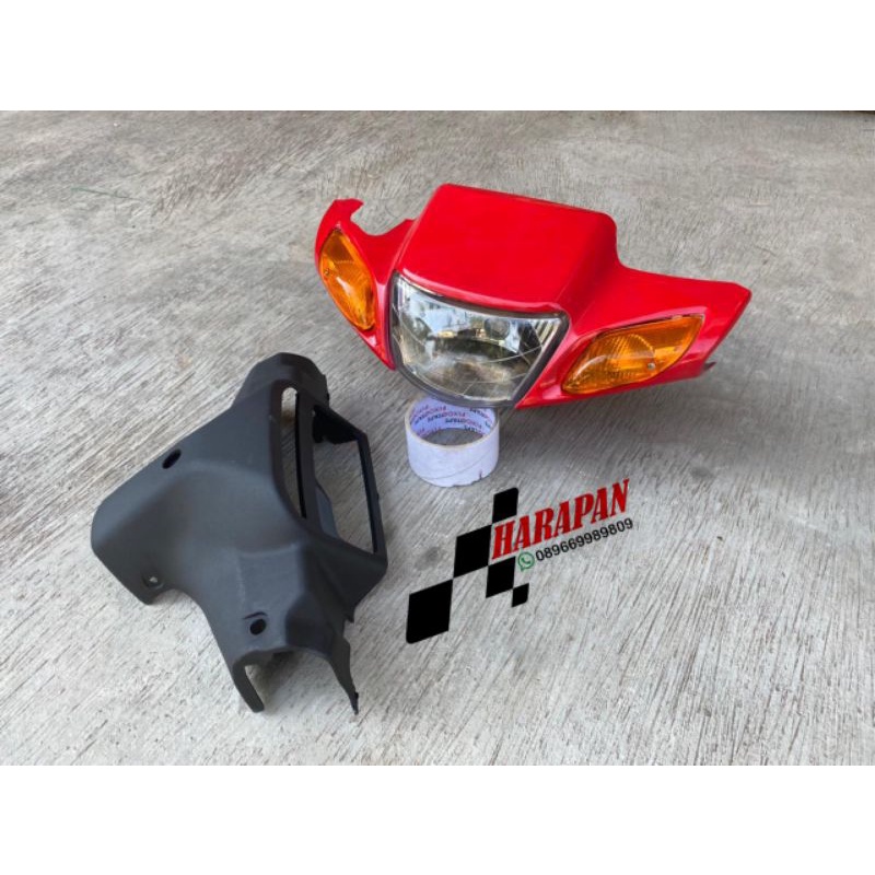 Batok kepala depan fiz r fiz r Vega lama warna merah full set