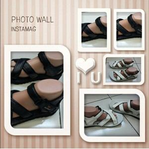 sandal haji yasuka untuk ce &amp; co tali 4 warna hitam putih