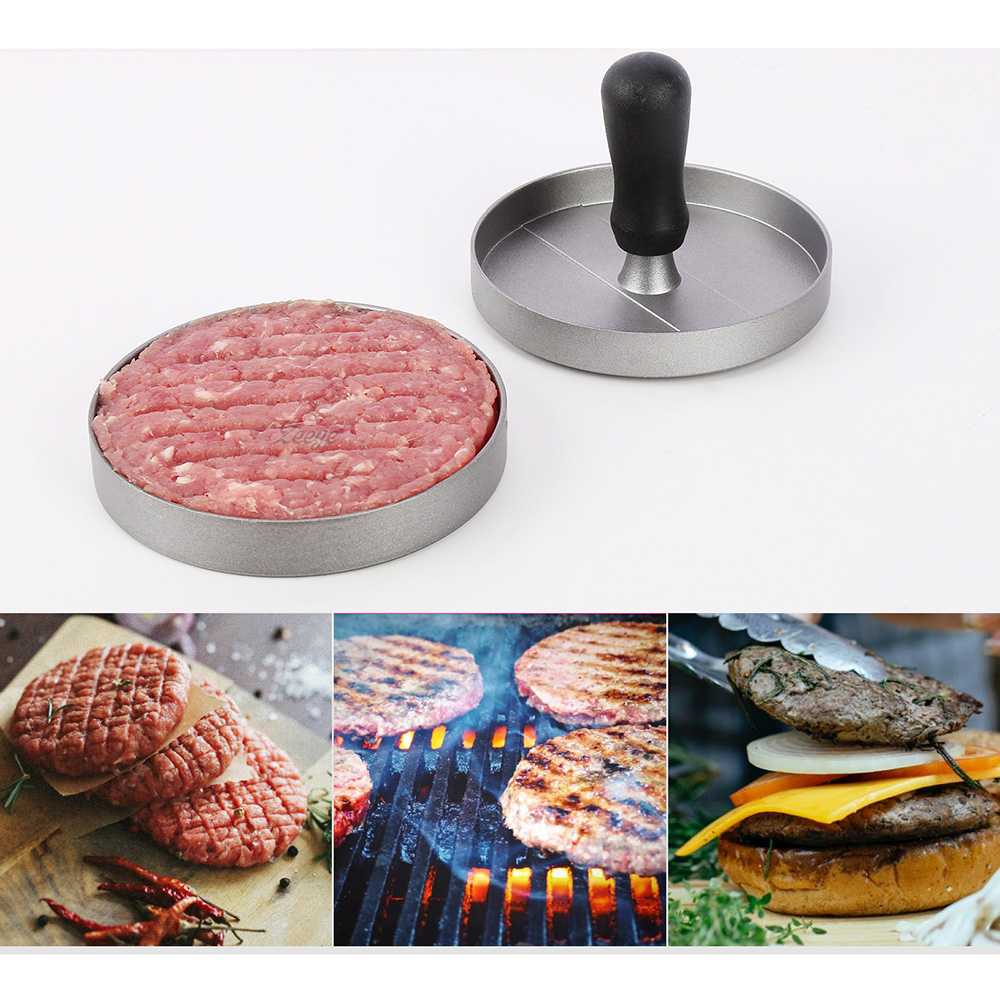 Cetakan Daging Burger Meat Patty Maker Press aluminium food grade