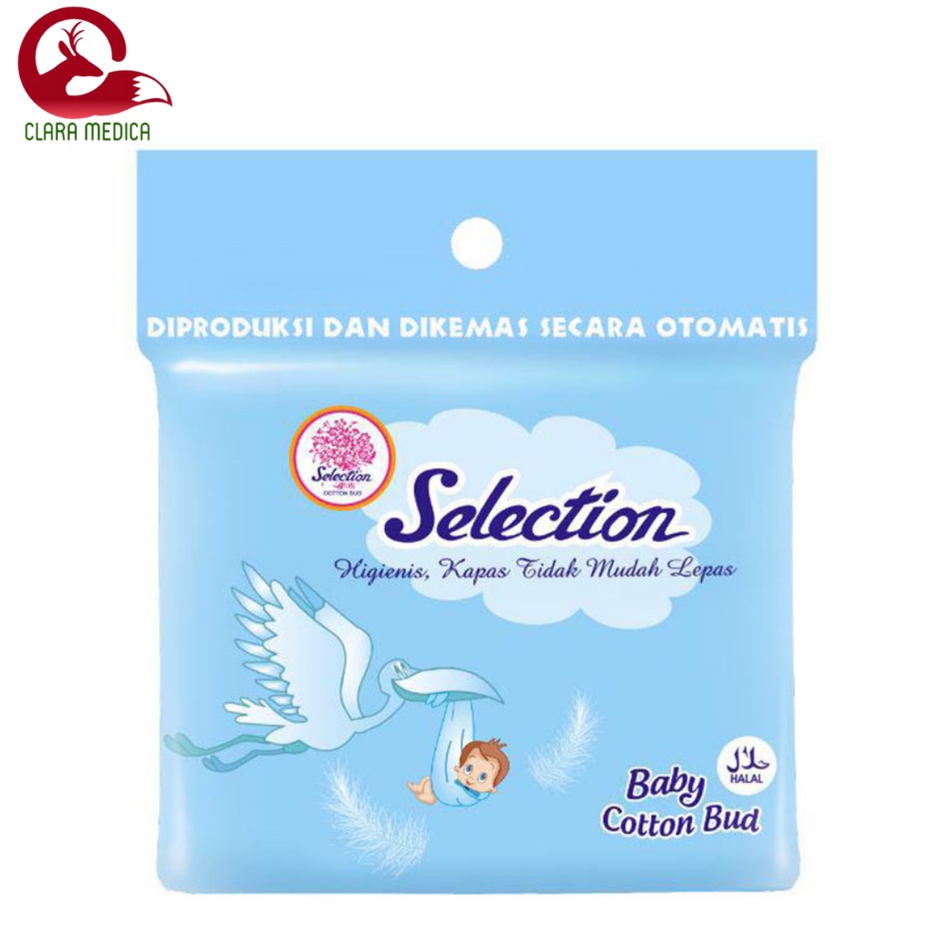 Alat Korek Kuping Bayi Selection isi 100 pcs Cotton Bud Selection Cottonbud Kapas Korek Kuping