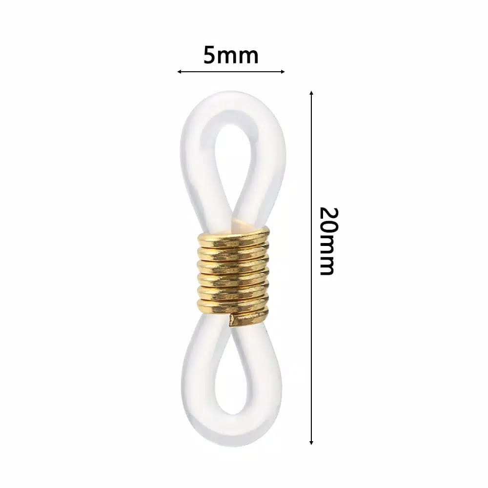 hokkiterus21 KARET KAIT KACAMATA 1PC gantungan pengait strip kacamata leher dengan gantungan masker