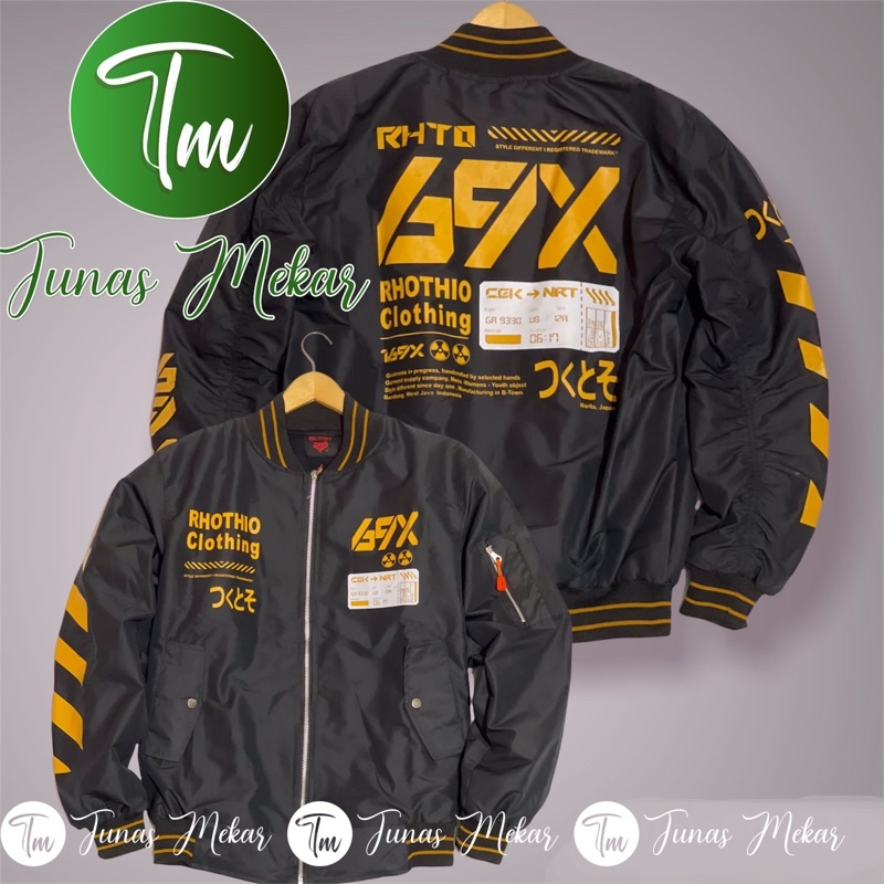 JAKET BOMBER TASLAN PARASUT FULL SABLON BRAND ROTHIO