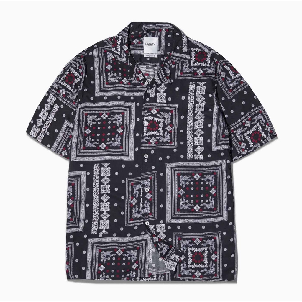 HIGHTY Black Bandana Shirt