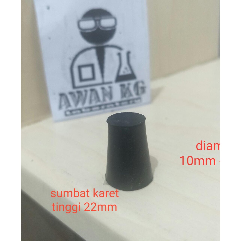 Sumbat karet kecil KG 00 Rapat diameter 10-14mm tinggi 21mm sumbat tabung sumbat botol sumbat kaca s