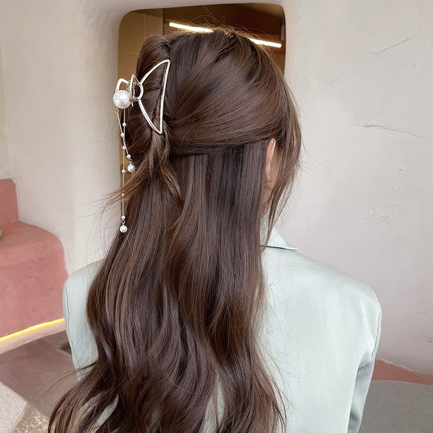 Jepit Rambut Korea Bahan Besi Alloy Jedai Logam Jepitan Rambut Import Jumbo Big Size Dewasa Warna Emas Gold Mewah Classic Jumbo