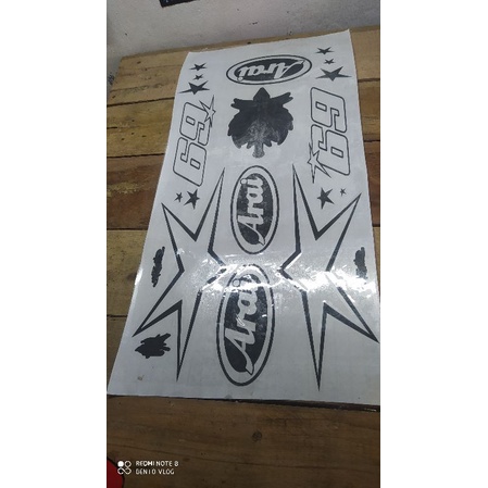 mall sticker repaint helm ala Arai Nicky Hayden
