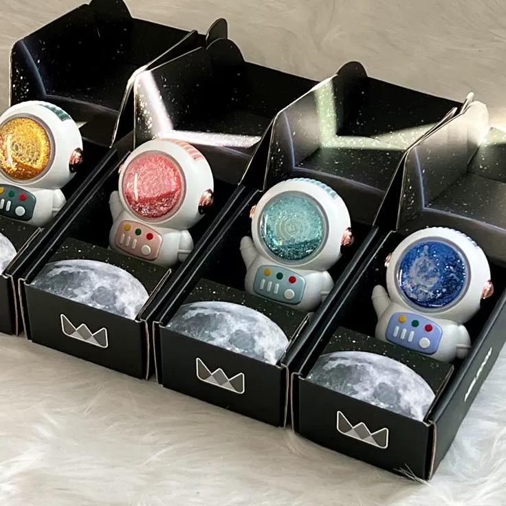 Terbaru.. Astronaut Cute Fan Kipas Angin Mini Portable Karakter Kipas Astronot Kapasitas Besar USB C