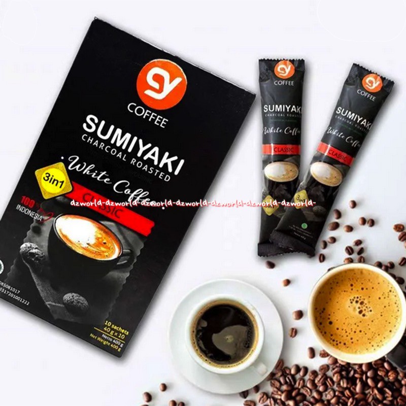 

Cy Sumiyaki Charcoal Roasted White Coffee Classic 3in1 10sachets