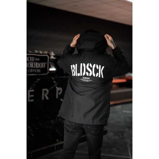 BLOODSUCK Jaket Casual Jaket Parasut Pria Jaket Outdoor