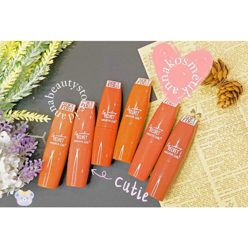 [ 6 PCS ] HASAYA GIRL LIP VELVET SOFT FOG LIPSTICK