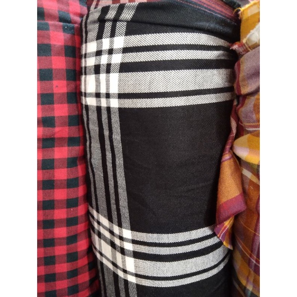 kain/bahan cotton flanel motip