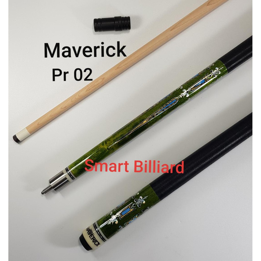 Maverick Pool Cue PR-02 - Premium Maple Stick Billiard Stik Biliar Ori