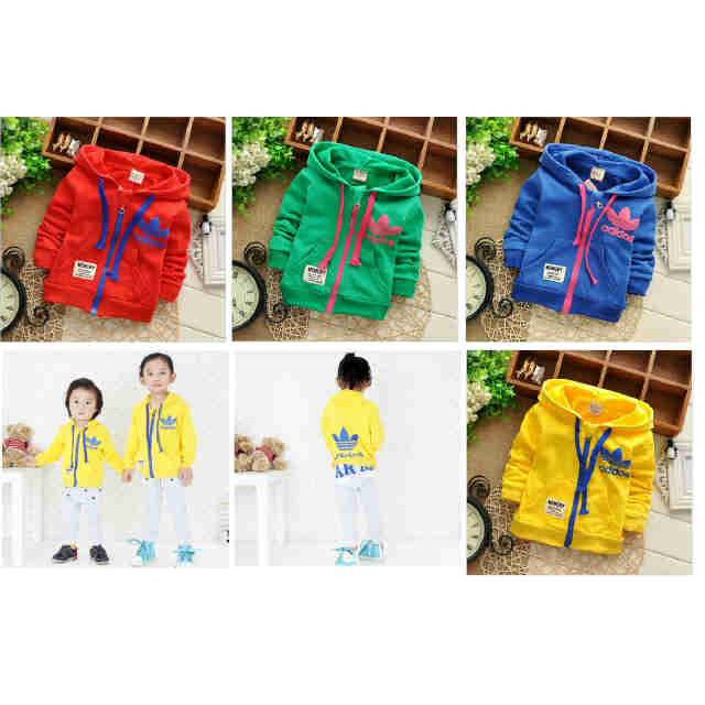 Jaket Impor Anak Lelaki - Jaket Adidas MERAH