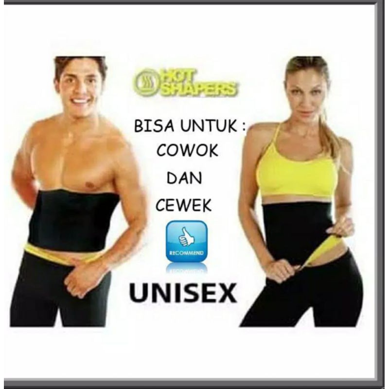 HOT SHAPER SHAPE  SLIM WAIST UNISEX - Korset Pelangsing Perut Orginal Ada Logo dan Box