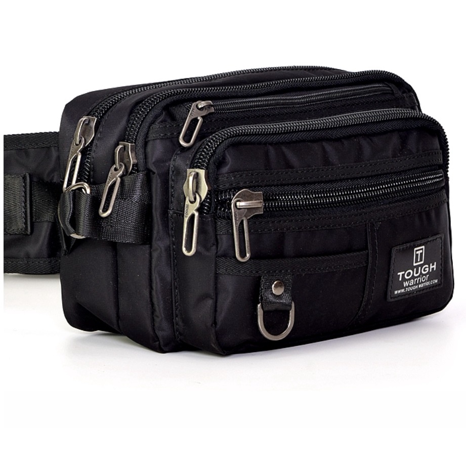 TAS PINGGANG ORIGINAL TOUGH WARRIOR 5208A WAISTBAG TOUGH WARRIOR WITH 7 ZIPPER AND ADDITONAL POCKET