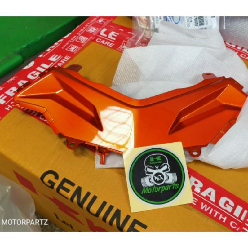 Cover body tengah jok z250 ninja 250 fi orange original kawasaki