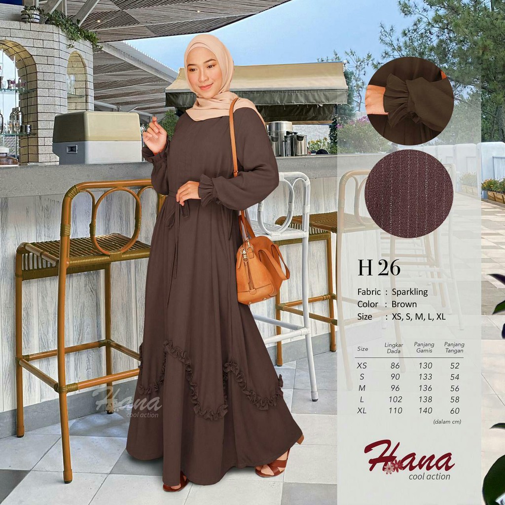 Tula Collection Gamis Hana Terbaru - Gamis Hana 26 - Dress Hana Terbaru- Gamis Termurah