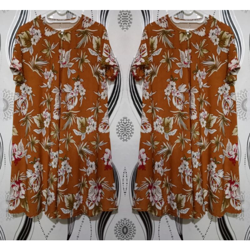 DASTER LARINA KAOS ATASAN WANITA JERSEY SUPER JUMBO DASTER BUSUI RESLETING DRESS IBU MENYUSUI FRENDLY