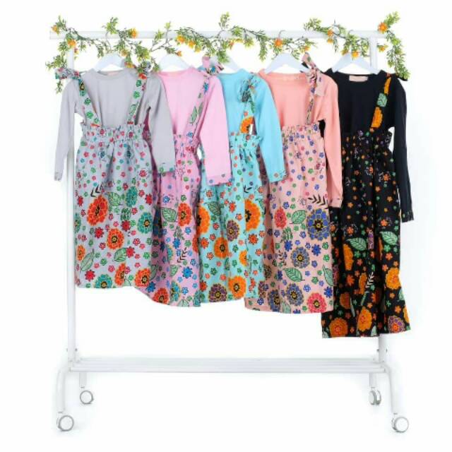 Gamis set overal pita