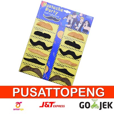 kumis jambang palsu kumis putih pak raden gatotkaca