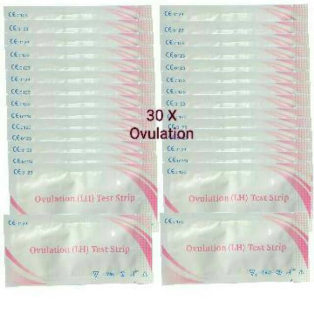 30 Pcs  Tes masa subur wanira Tes ovulasi ovulation test / PINK