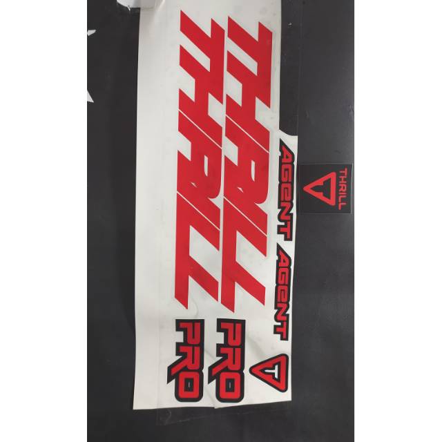 DECAL STICKER SEPEDA THRIIL AGENT PRO.