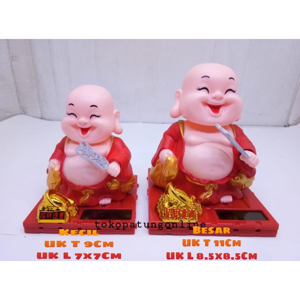 Pajangan Buddha Maitreya Milekfo Solar T Merah01