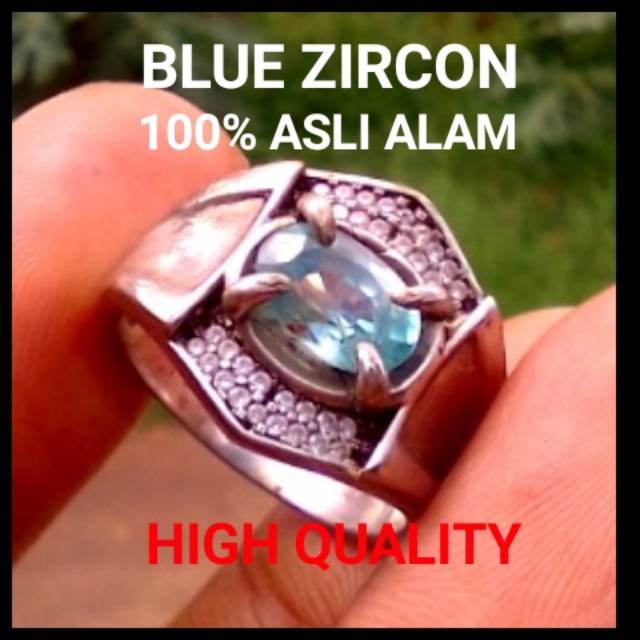 DISKON YAKUT BIRU NATURAL BLUE ZIRCON 100% ASLI ALAM FULL LUSTER SUPER MULUS KILAU TAJAM
