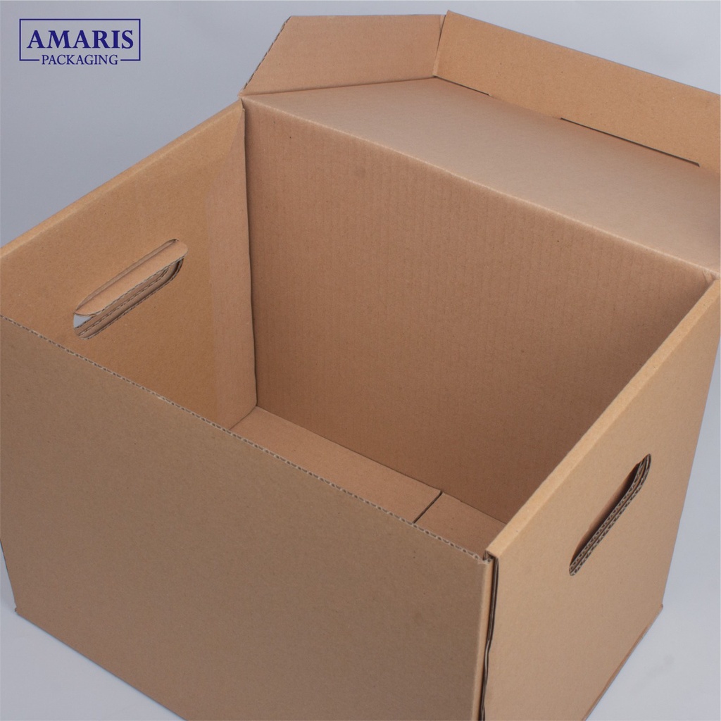 

Kardus Die Cut Kotak Arsip / Box File (Uk. 34 x 25 x 26cm) Isi 5 Pcs DK-16