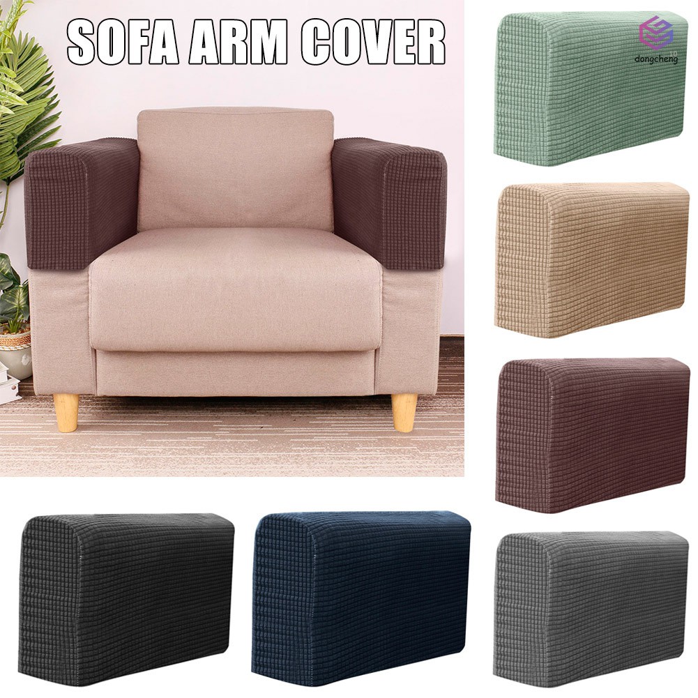 Dc 2 Pcs Sofa Furniture Armrest Covers Couch Chair Arm Protectors Stretchy For Home Shopee Indonesia