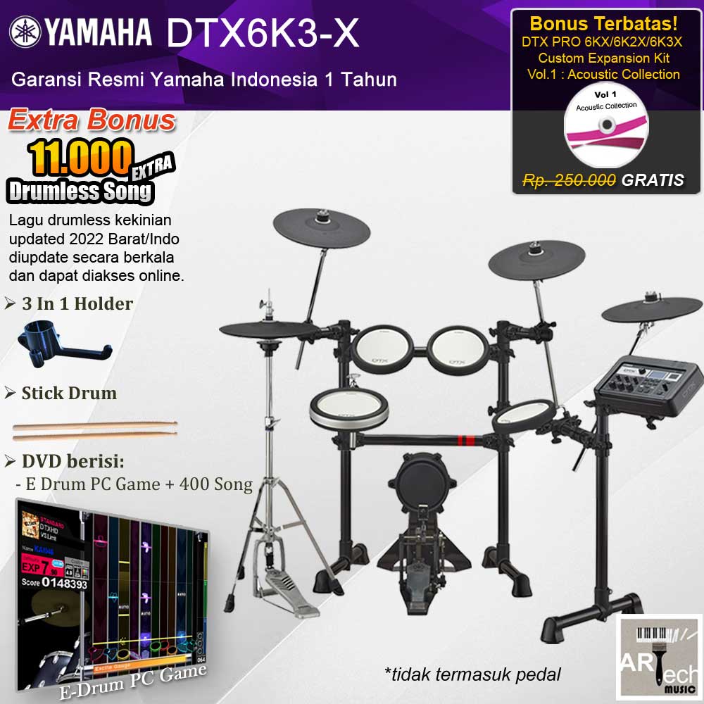 Drum Elektrik Yamaha DTX6K3X / DTX6K3 X / DTX 6 K3X / 6K3 / 6K3X