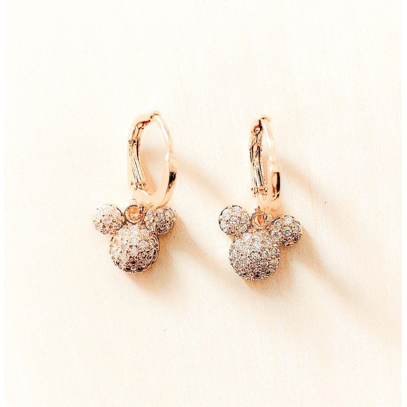 Anting Wanita Mini Zirconia Gold xuping