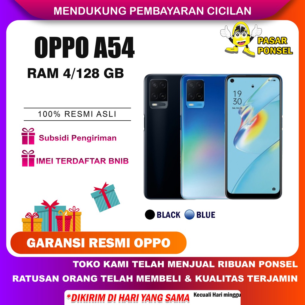 OPPO RENO A54 RAM 4-128GB GARANSI RESMI OPPO INDONESIA TERMURAH