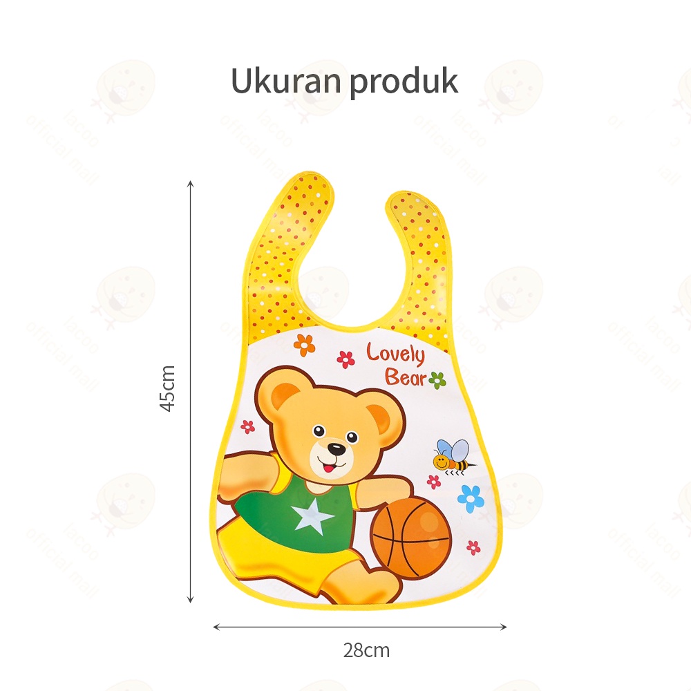 Lacoo Celemek makan bayi anak waterproof Slabber bayi baby bib