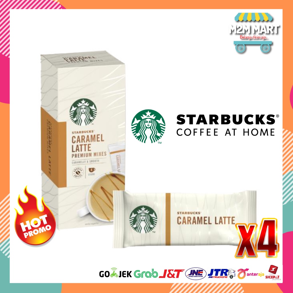 Kopi Starbucks Caramel Latte Coffe Stik Coffeemix Instan Premium