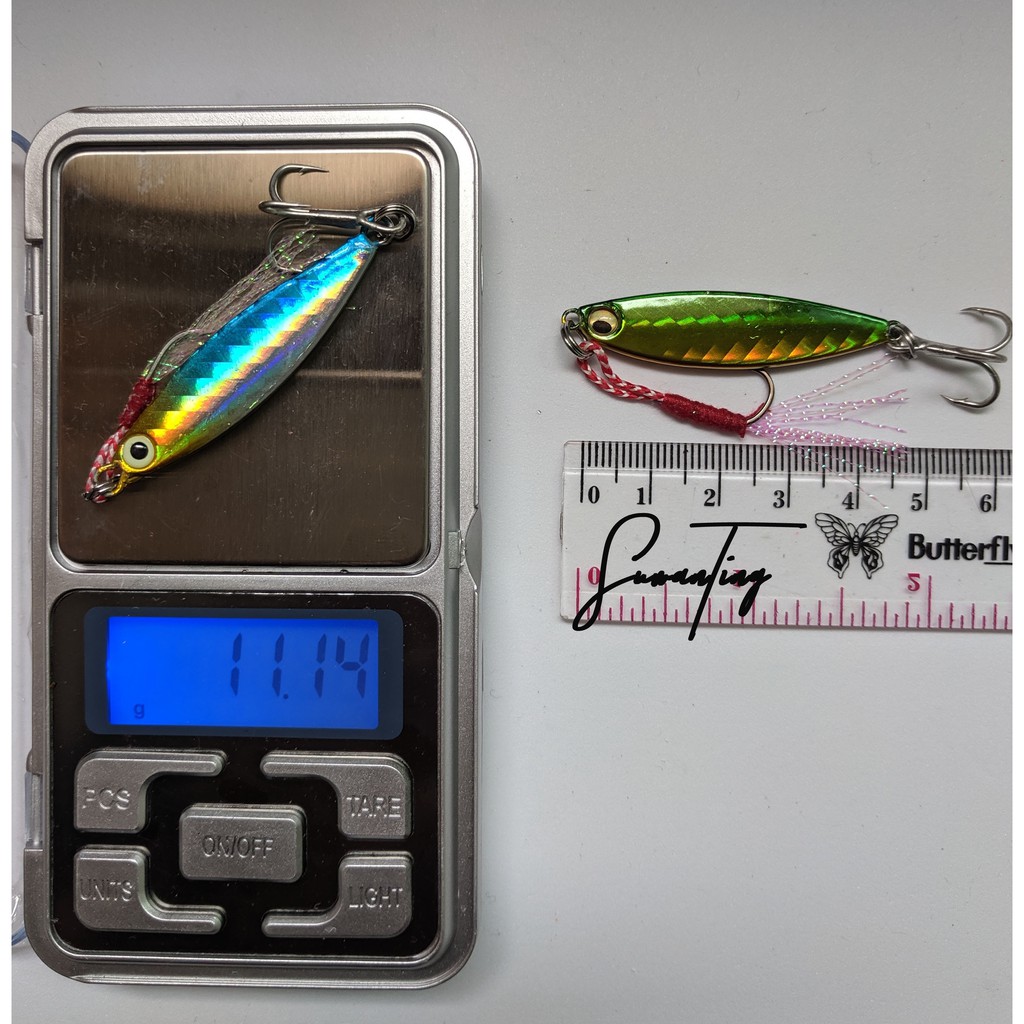 Umpan Lure Metal Jig 7g 10g 15g 20g dengan assist hook