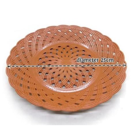 PIRING ROTAN ANYAM PLASTIK / PIRING MURAH