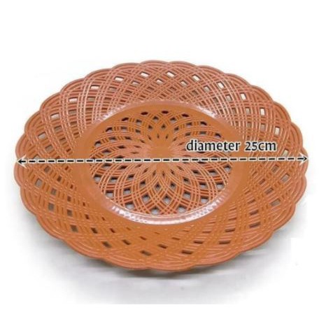 PIRING ROTAN ANYAM PLASTIK / PIRING MURAH