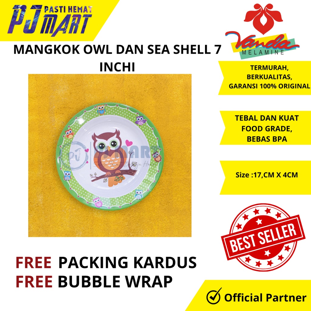 Mangkok Anak | Mangkok Melamin Vanda | Mangkok Motif Karakter Anak Lucu | Mangkok Bakso 7 Vanda