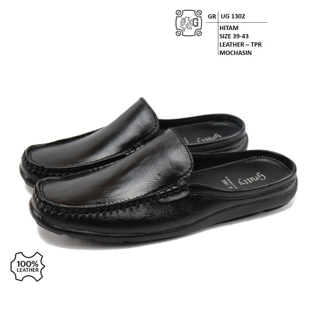 Sandal Pria Bustong Grutty UG1302 Hitam