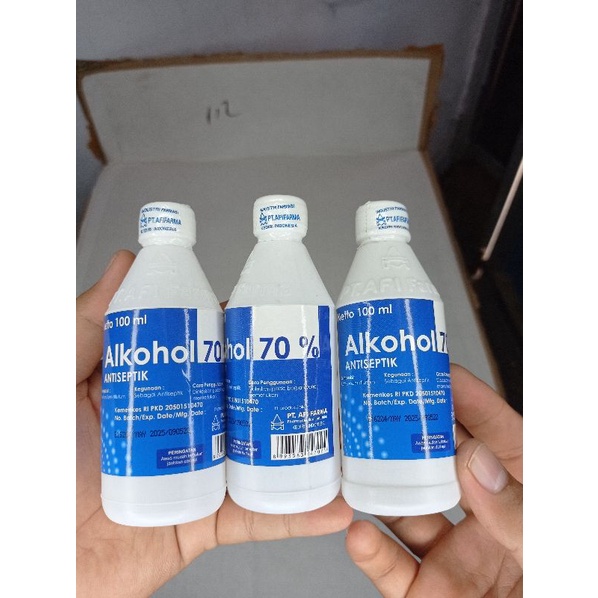 Alkohol 70% 100ml Anti septic dan Anti bakteri