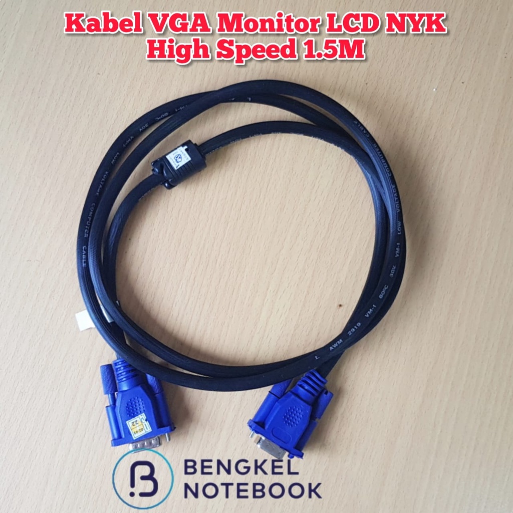 Kabel VGA Monitor LCD NYK High Speed 1.5M