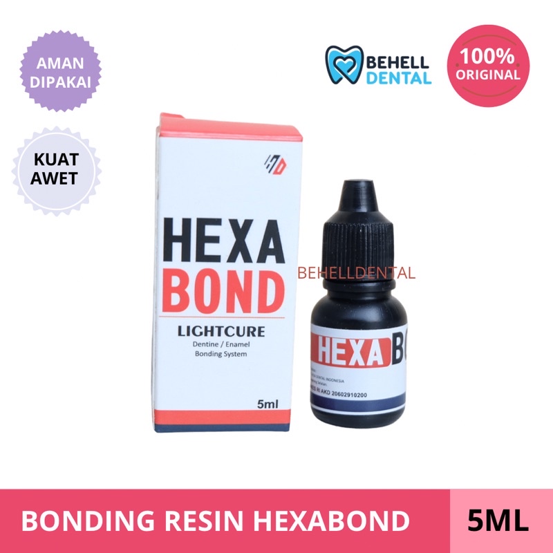 ORI EXP LAMA | HEXA BOND PRIMER LEM BEHEL / BONDING / HEXABOND / LASER LIGHT CURE / MINYAK GIGI 5ML